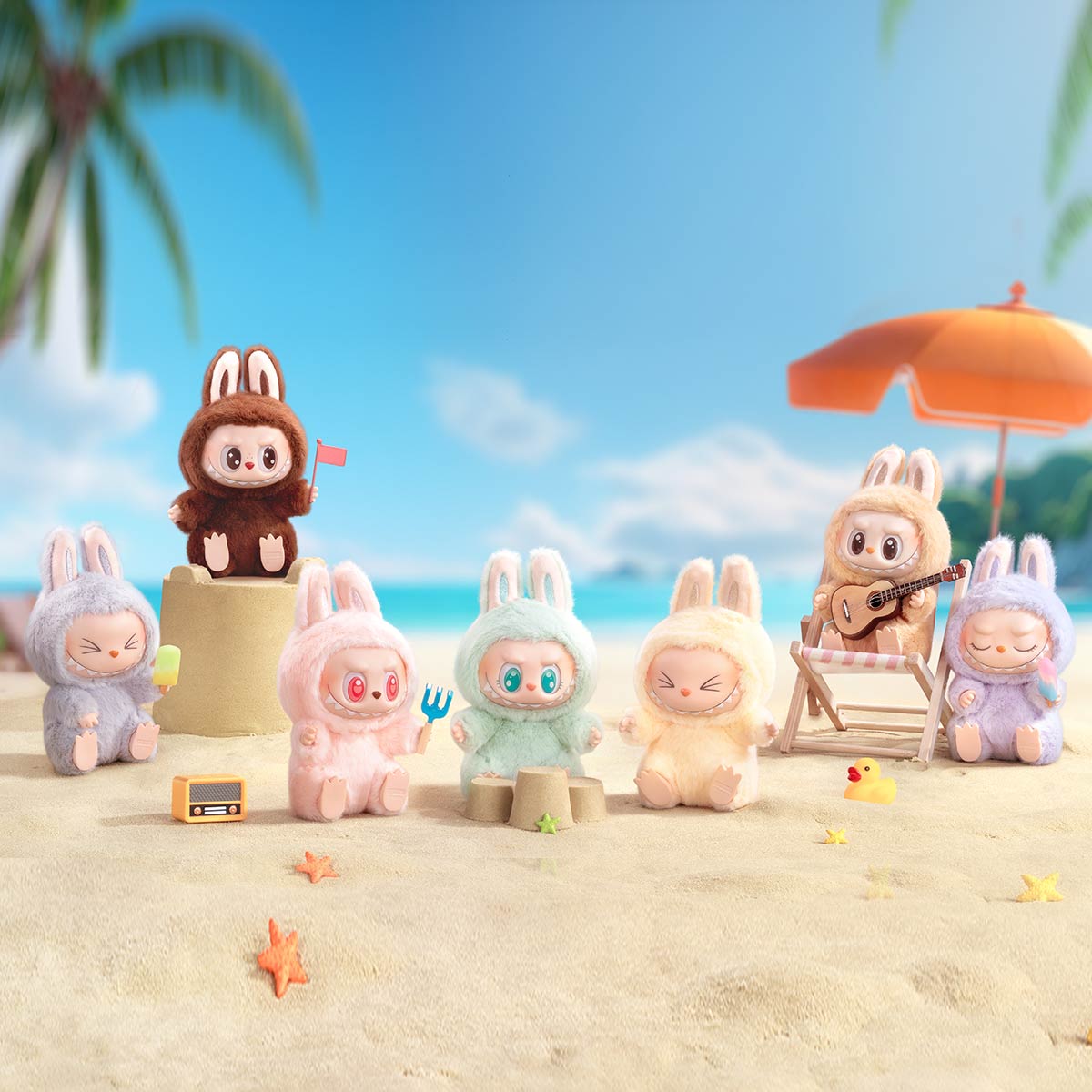 THE MONSTERS Fall in Wild Labubu Vinyl Plush Doll Pendant